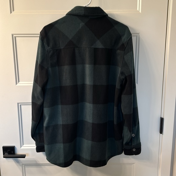 Mens Dry Goods Button-Up Fleece Shirt, Size Medium - Picture 4 of 4